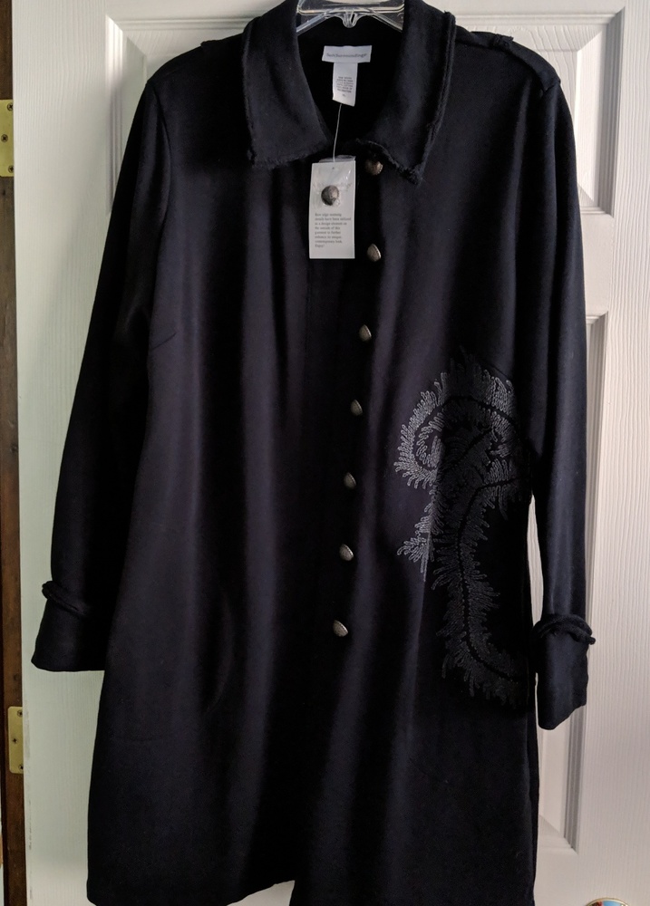 Black embroidered jacket